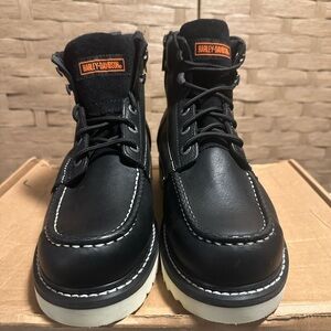 Harley-Davidson Men's Beau 6-Inch Black  Inside Zip D93135 Size 10.5